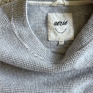 Aerie Women's Gray Textured Hoodie